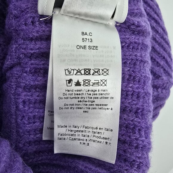 GANNI RECYCLED WOOL BEANIE PERSIAN VIOLET main image 5